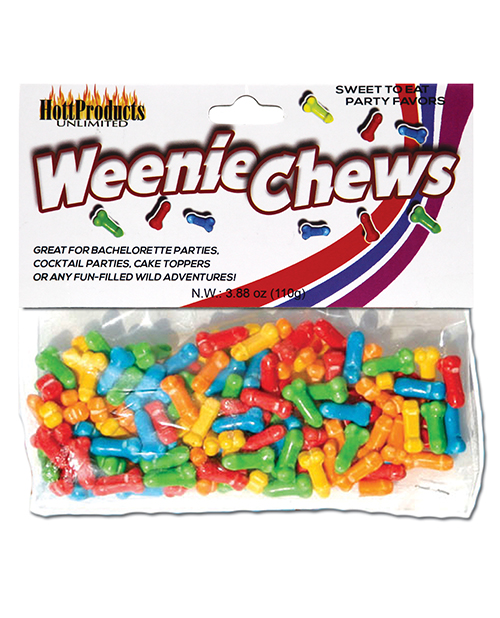 Weenie Chews Candies – Asst. Flavors Bag of 125