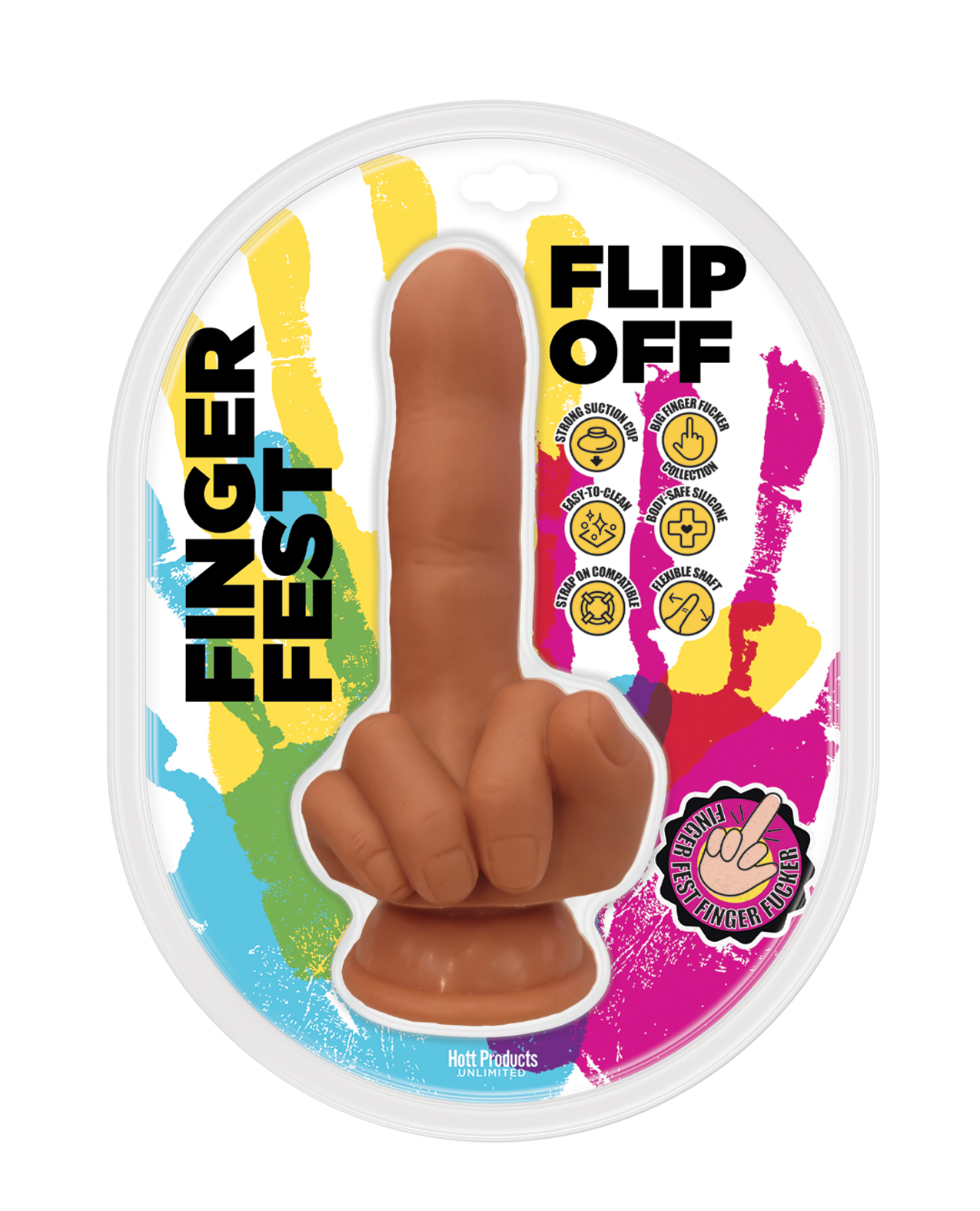 Finger Fest Flip Off Dildo – Tan