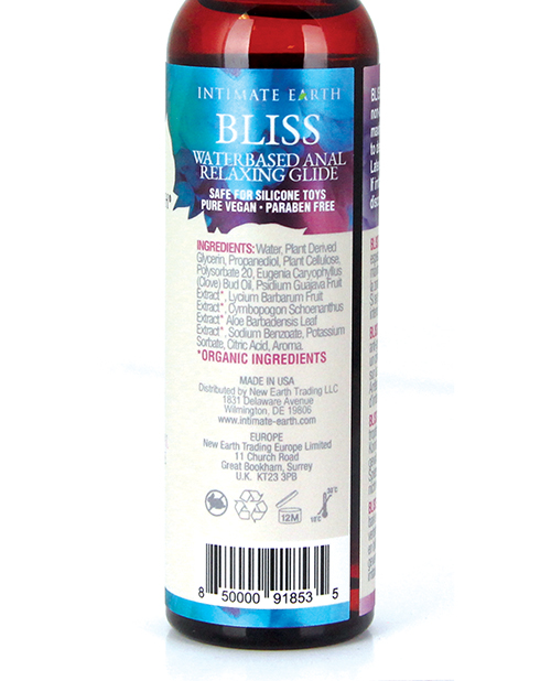 Bond Earth Bliss Backdoor Relaxing Water-Based Glide – Thick Smooth Formula