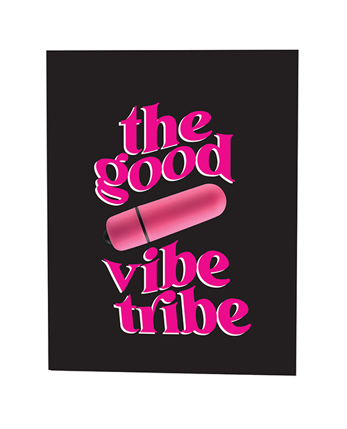 The Good Vibe Tribe Greeting Card w/Rock Candy Vibrator & Fresh Vibes Towelettes