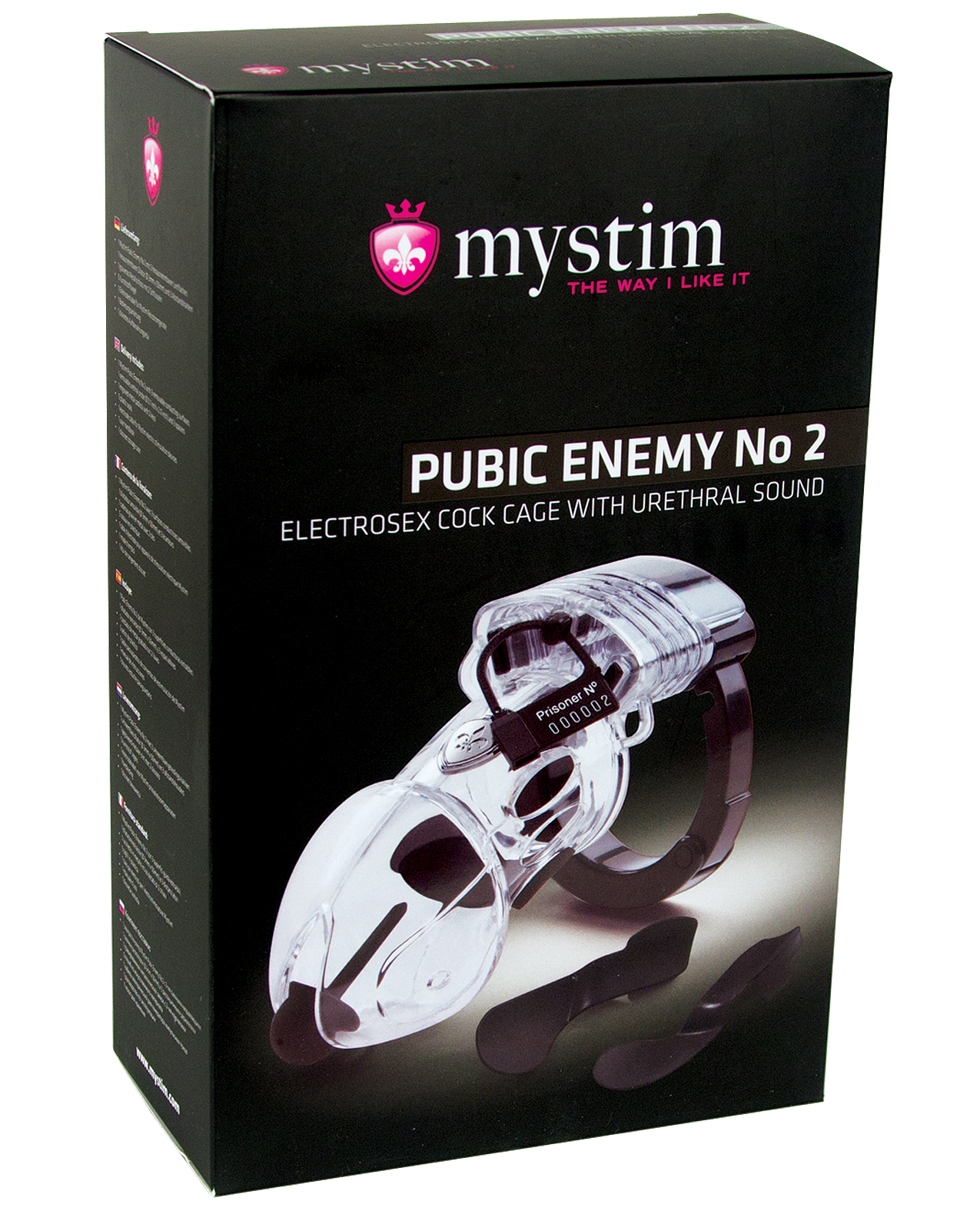 Mystim Pubic Enemy #2 Cock Cage – Clear