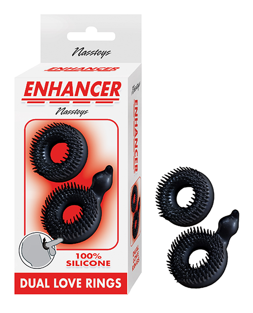 Enhancer Dual Love Rings – Black