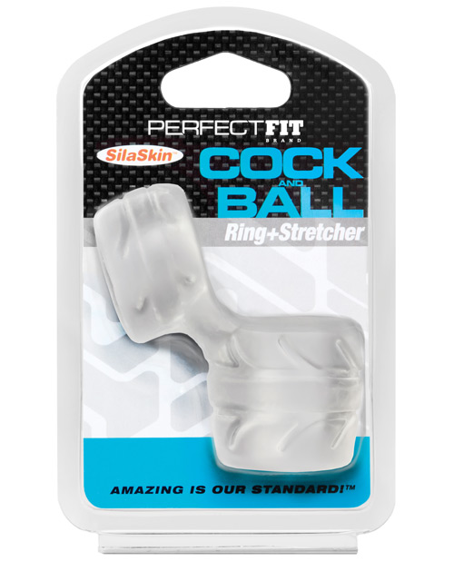 Perfect Fit SilaSkin Cock & Ball Ring – Clear
