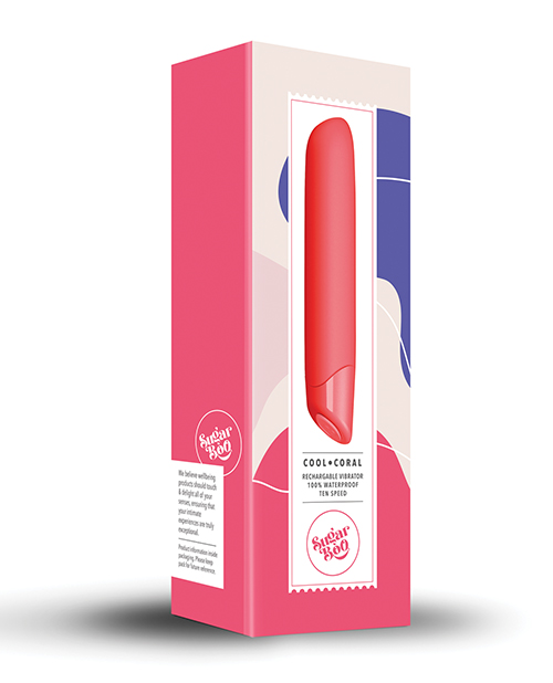 SugarBoo Cool Coral Rechargeable Vibrator – Coral