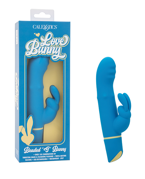 Love Bunny Beaded « G » Bunny – Blue