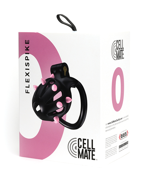 Sport F*cker Cellmate FlexiSpike Chastity Cage – Black/Pink