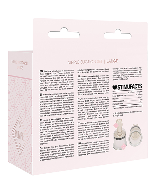 Shots Pumped Nipple Suction Set – Small Clear