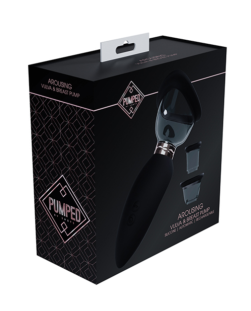 Shots Pumped Arousing Clitoral, Nipple & Breast Pump – Black