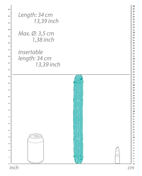 Shots RealRock Crystal Clear 13&Prime; Double Dildo – Transparent