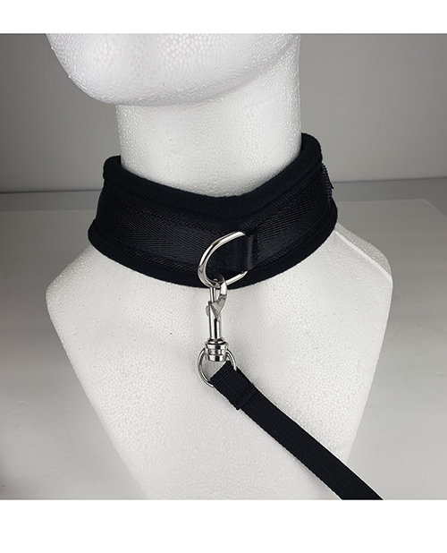 Spartacus Collar & Leash – Neoprene Black