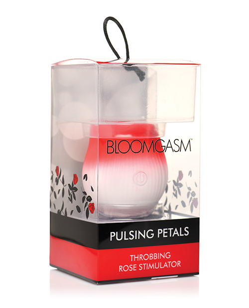 Bloomgasm Pulsing Petals Throbbing Rose Stimulator – Red