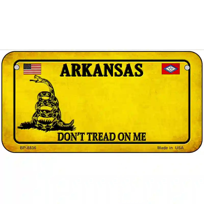 Arkansas Dont Tread On Me Metal Novelty License Plate - Picture 6 of 10