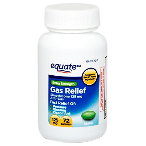 Equate Extra Strength Gas Relief Simethicone 125 mg 72 Softgels eBay