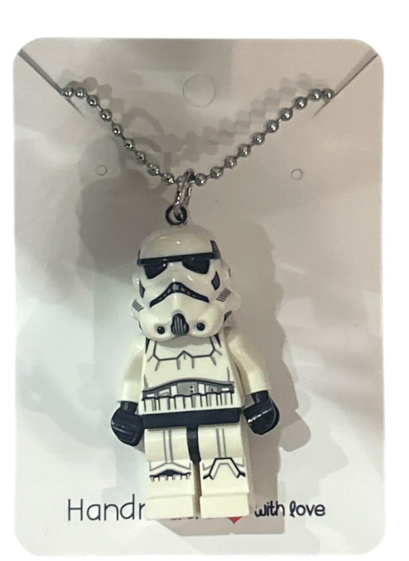 Minifigure Necklace Stainless Steel Chain Handmade using Real Lego Minifigures