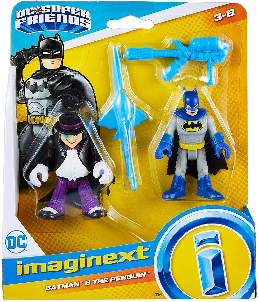 Fisher-Price Imaginext Batman 85° Anniversario - Set 4 Figure Da Collezione, Look Dei Film, Giocattolo Per Bambini 3+ Anni