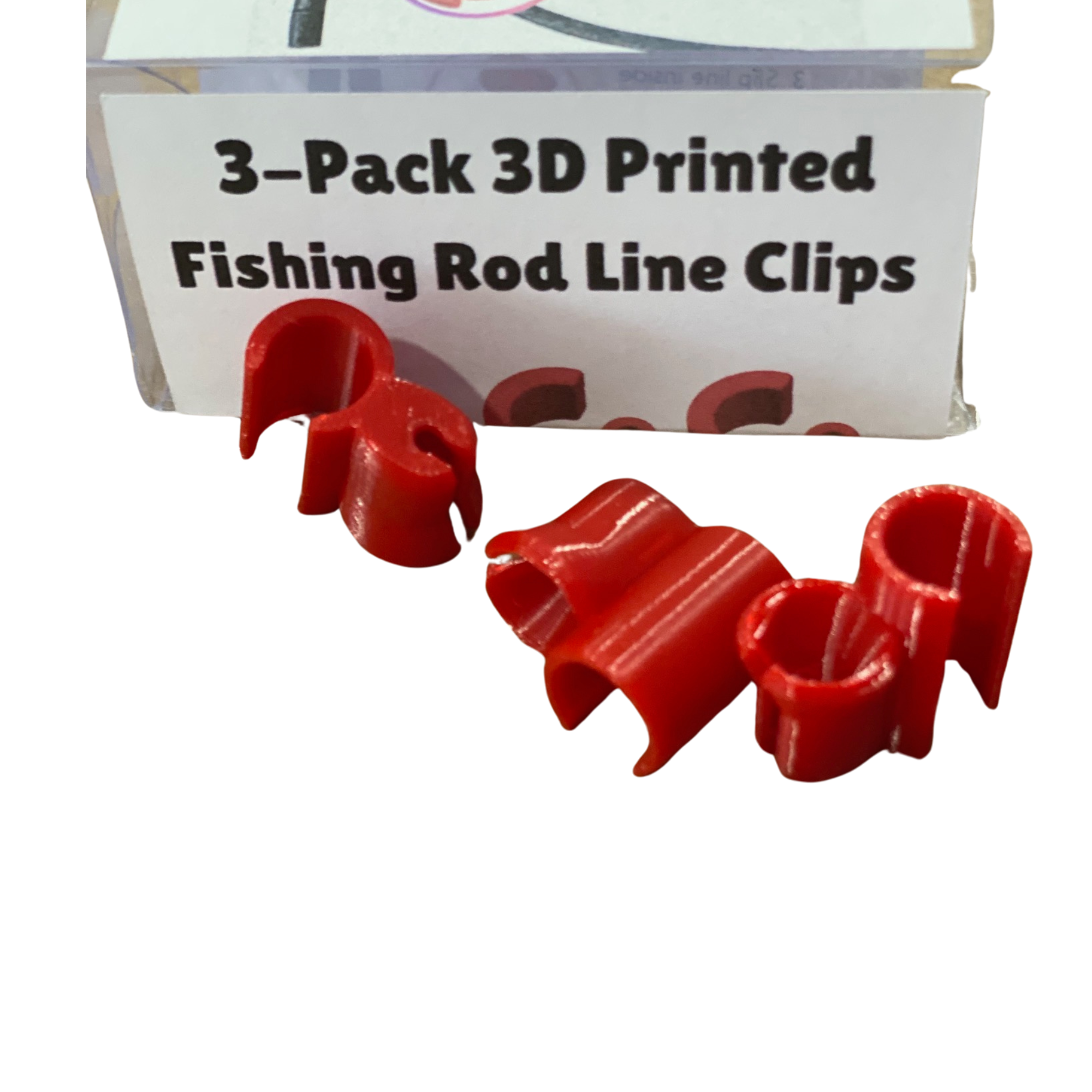 3-Pack Assorted Sizes – 3D Printed Fishing Pole Holders / Line Guides