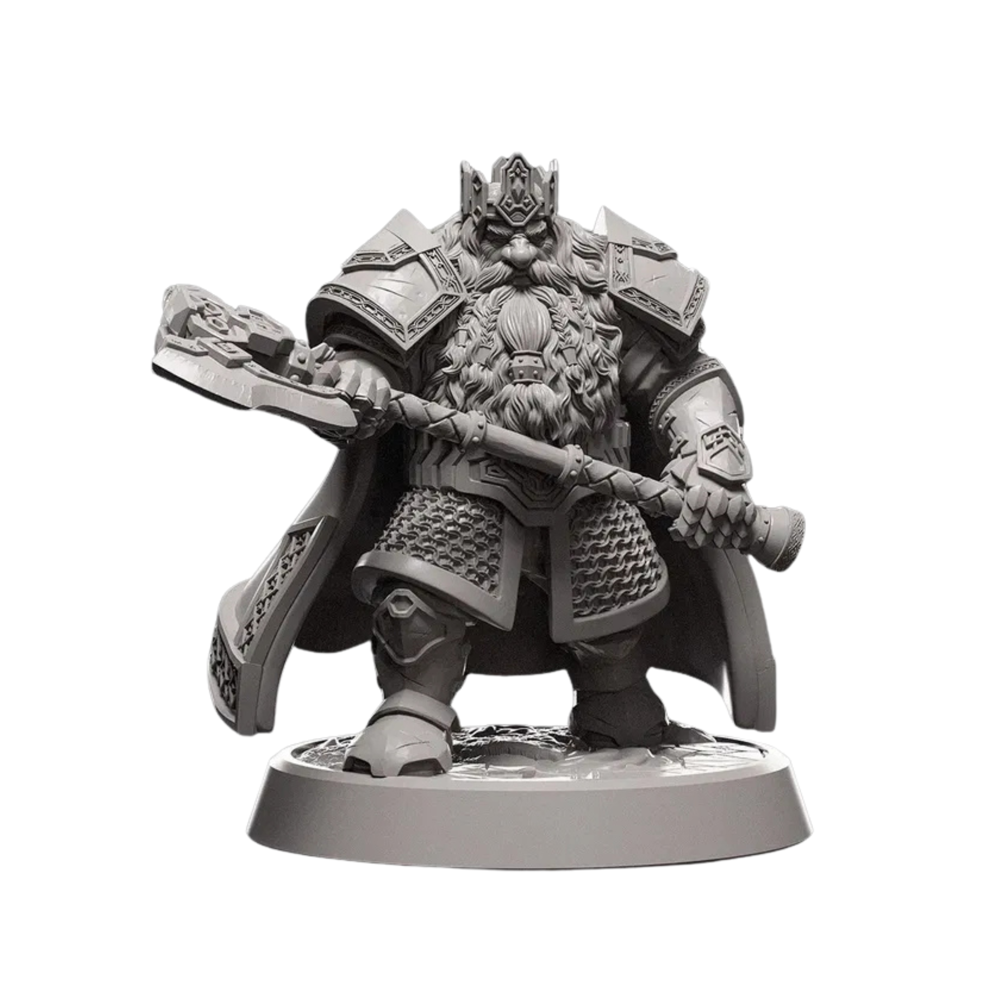 Dwarven King – 32mm & 75mm Scales