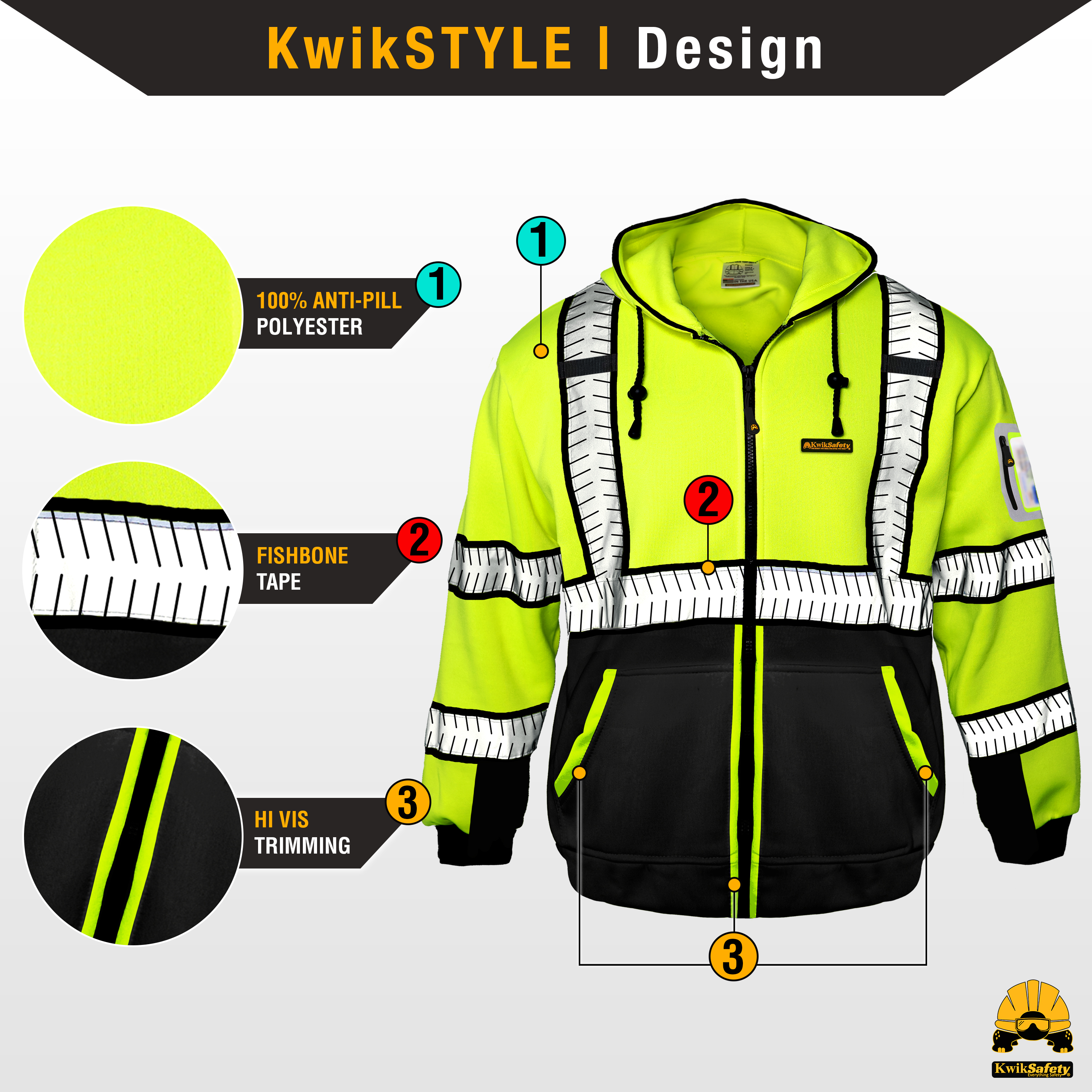 Chaqueta de seguridad polar KwikSafety PREMIUM PATRL - Imagen 17 de 37