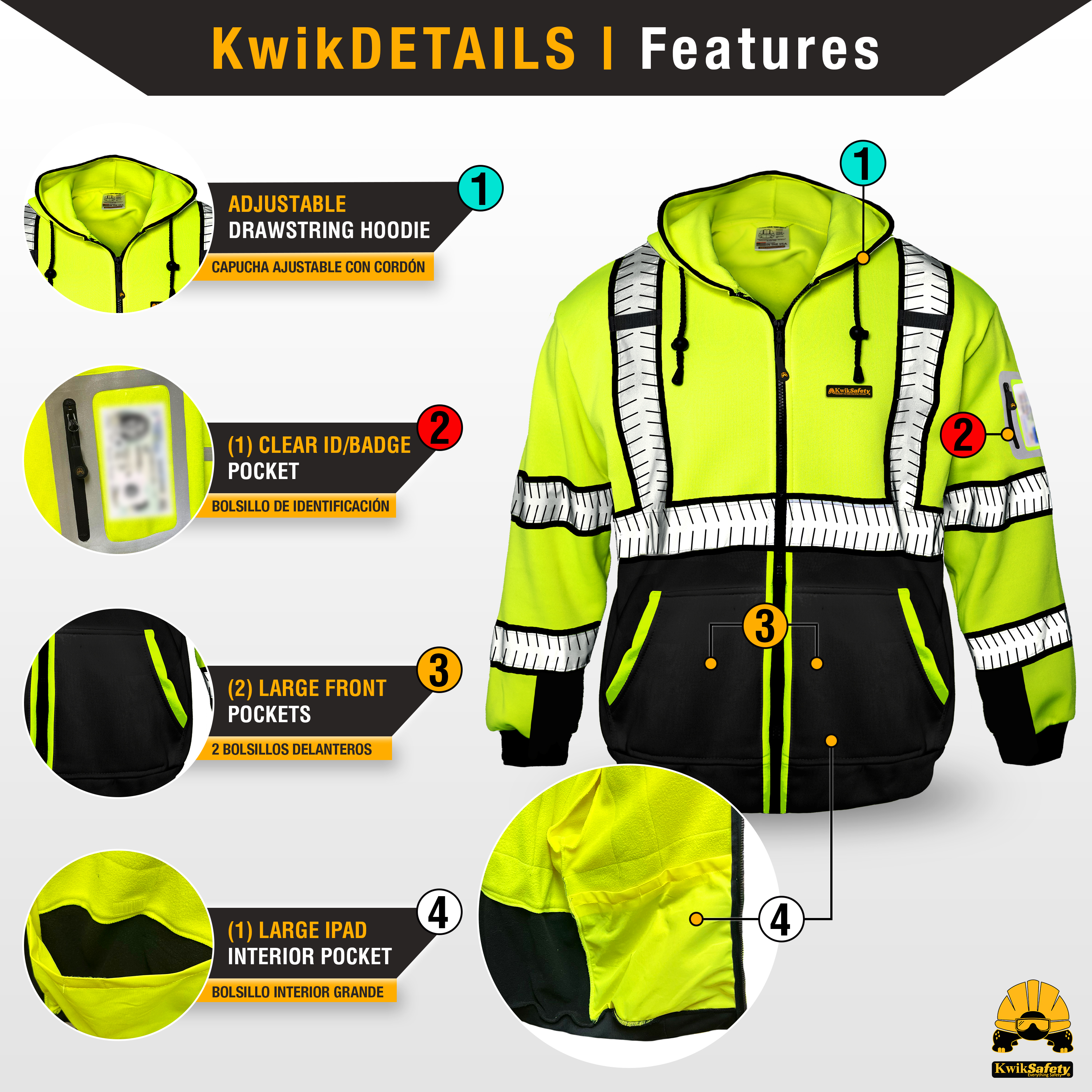 Chaqueta de seguridad polar KwikSafety PREMIUM PATRL - Imagen 19 de 37