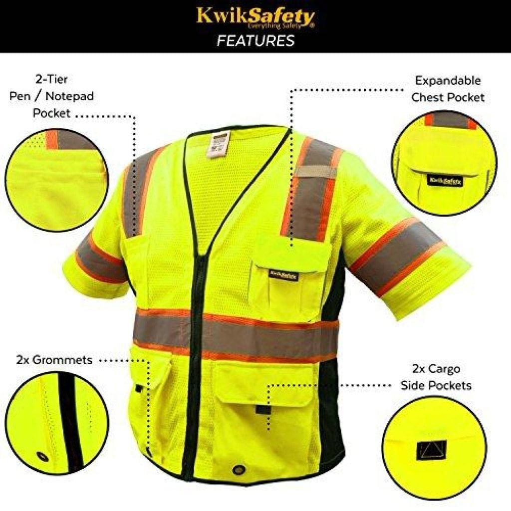 KwikSafety EXECUTIVE Class 3 Sicherheitsweste (Dual Sizing) - Bild 11 von 25