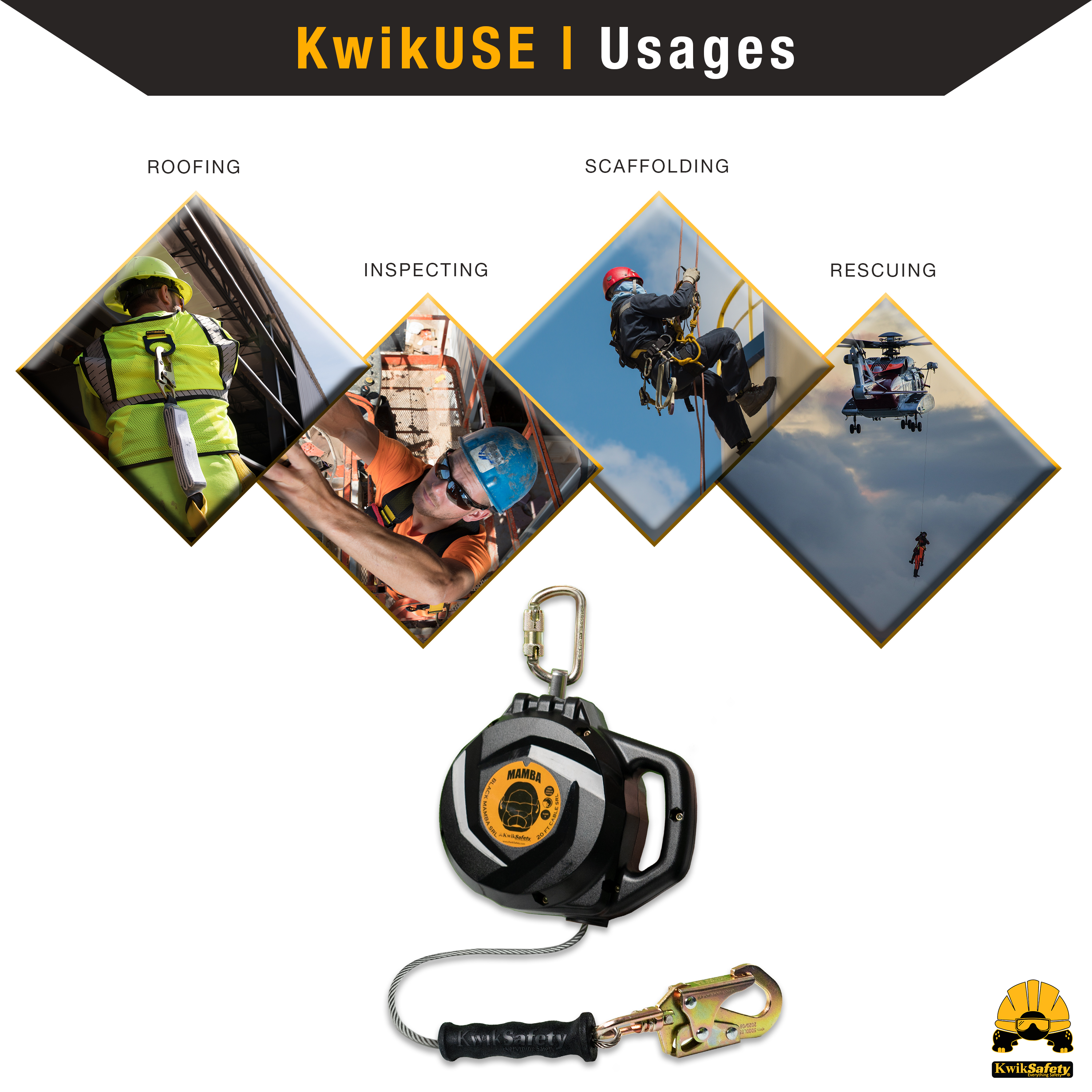 KwikSafety MAMBA Cable SRL | Self Retracting Lifeline Fall Protection - Picture 8 of 22