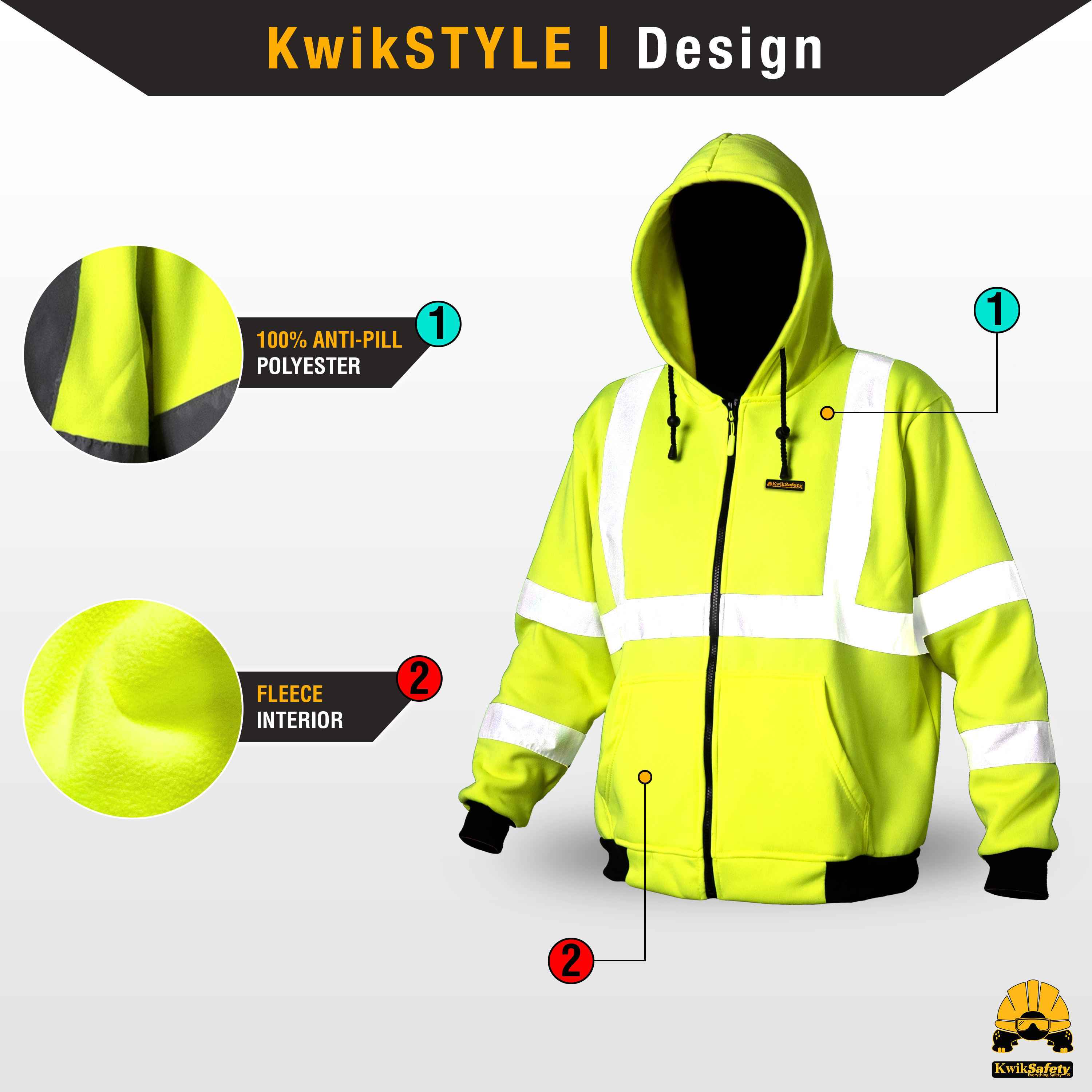 KwikSafety PATROL Fleece Safety Jacket - Picture 11 of 25