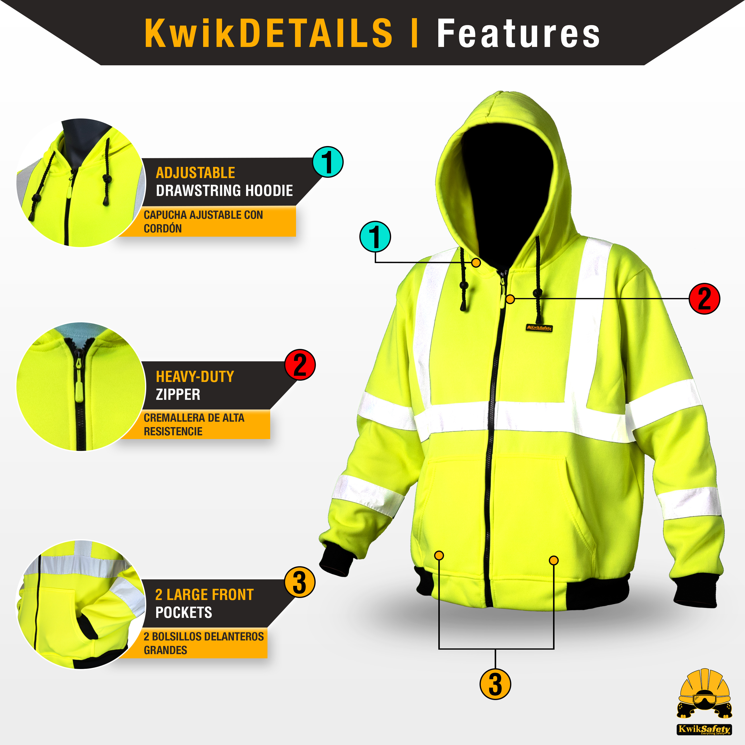 KwikSafety PATROL Fleece Safety Jacket - Picture 13 of 25