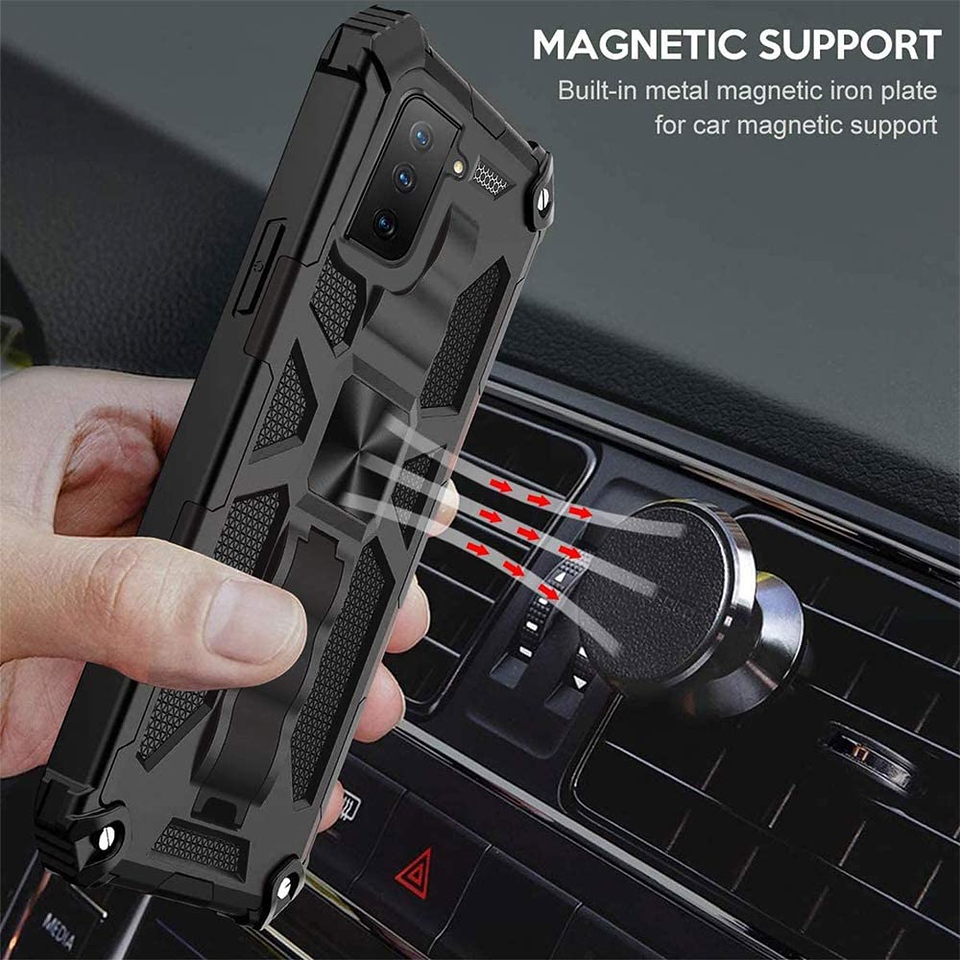 Funda rígida híbrida de doble capa para Boost Mobile Celero 5G con soporte invisible - Imagen 17 de 33
