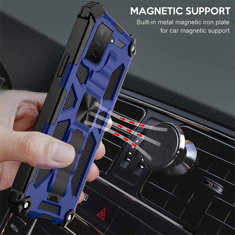 Funda rígida híbrida de doble capa para Boost Mobile Celero 5G con soporte invisible - Imagen 25 de 33