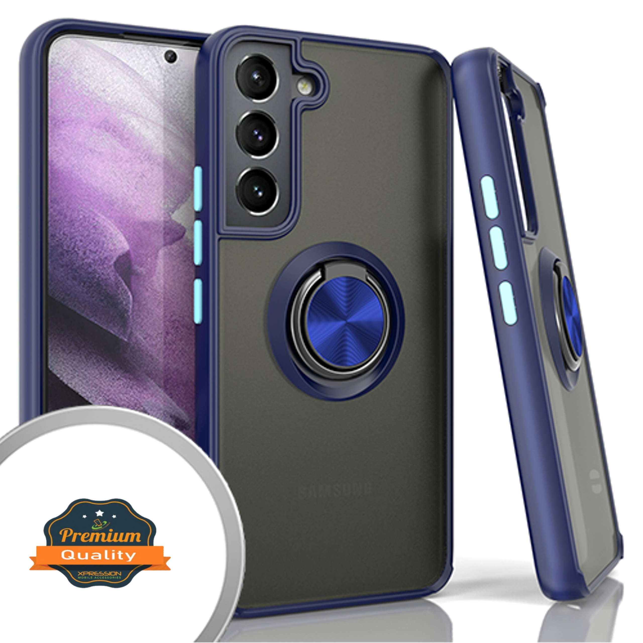 For Samsung Galaxy S22 /Plus Ultra Ring Stand Hybrid Matte TPU Hard Case Cover - Picture 19 of 46