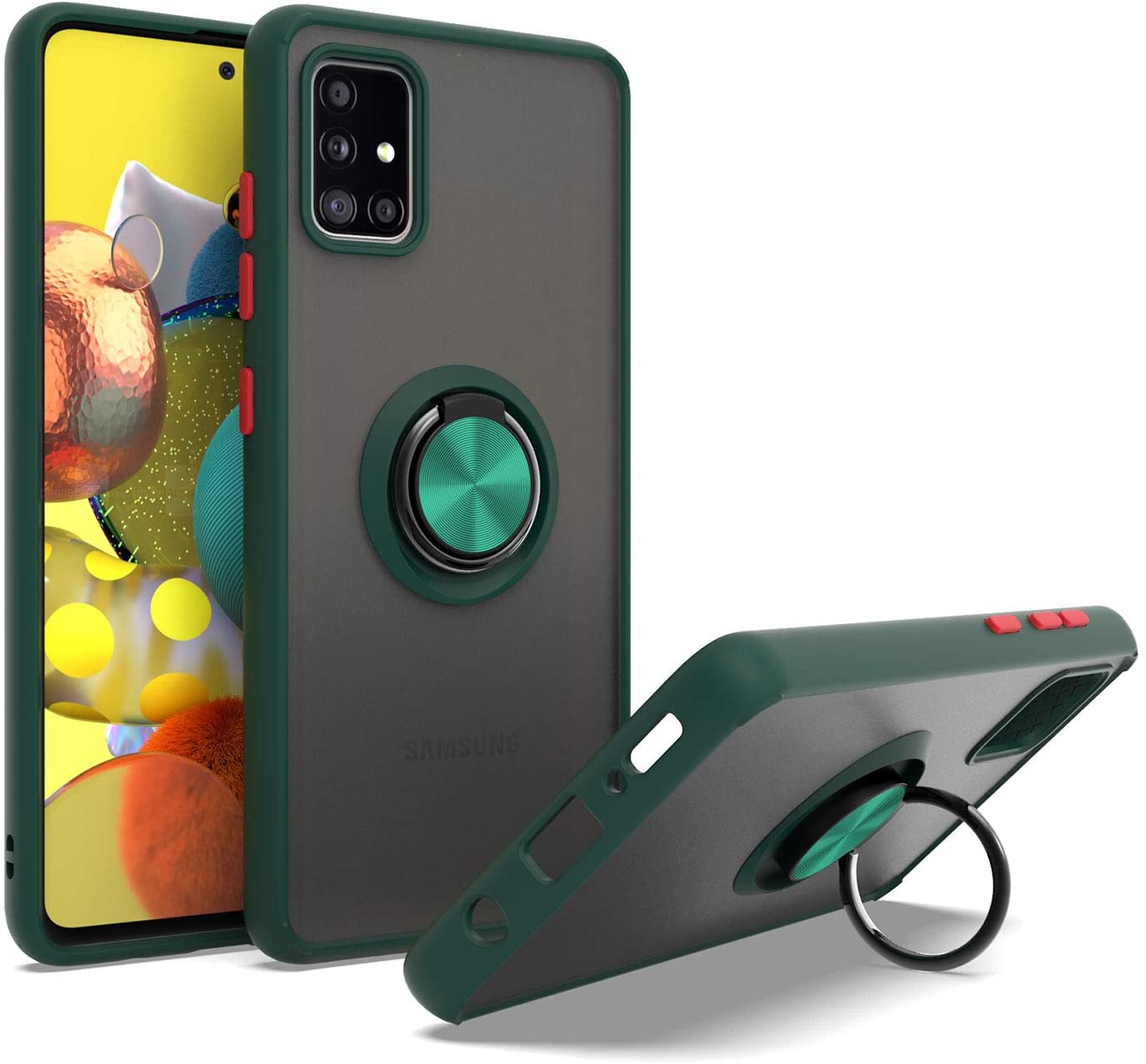 For Samsung Galaxy S22 /Plus Ultra Ring Stand Hybrid Matte TPU Hard Case Cover - Picture 39 of 46