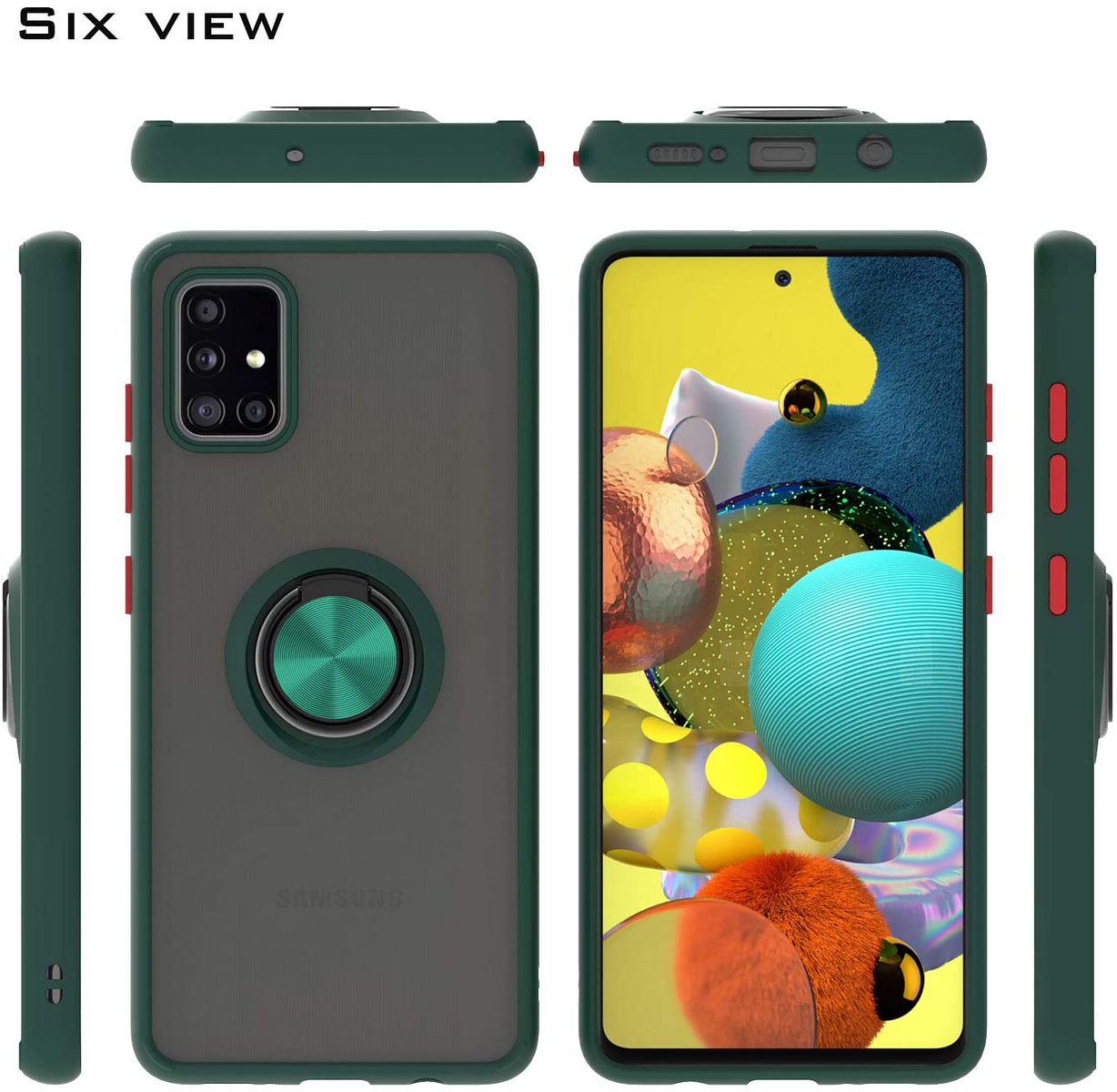 For Samsung Galaxy S22 /Plus Ultra Ring Stand Hybrid Matte TPU Hard Case Cover - Picture 40 of 46