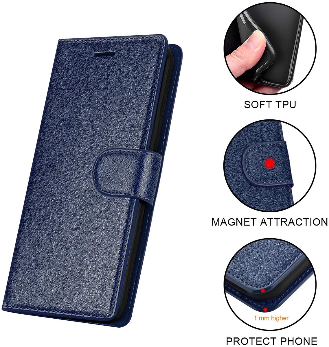 Funda abatible de cuero billetera para Samsung Galaxy Note 20/Ultra - Imagen 21 de 41