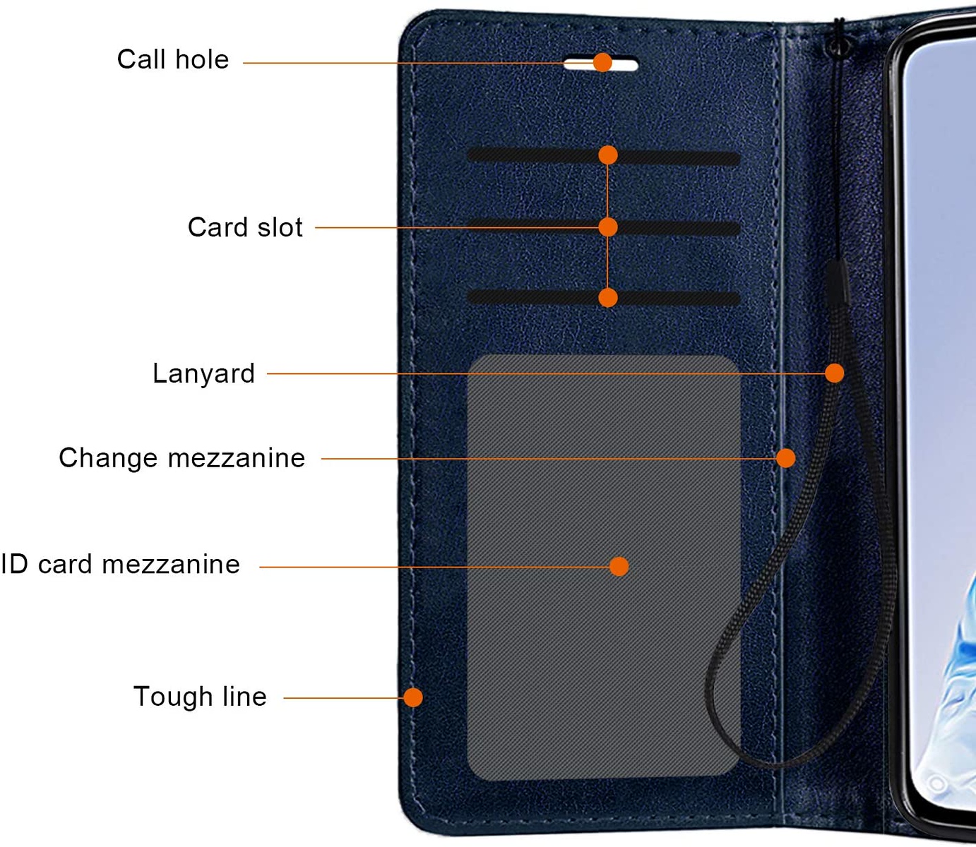 Für Motorola Moto G7 Play Wallet Leder Tasche Etui Kartenfach Ausweis Bar Flip Cover - Bild 20 von 41