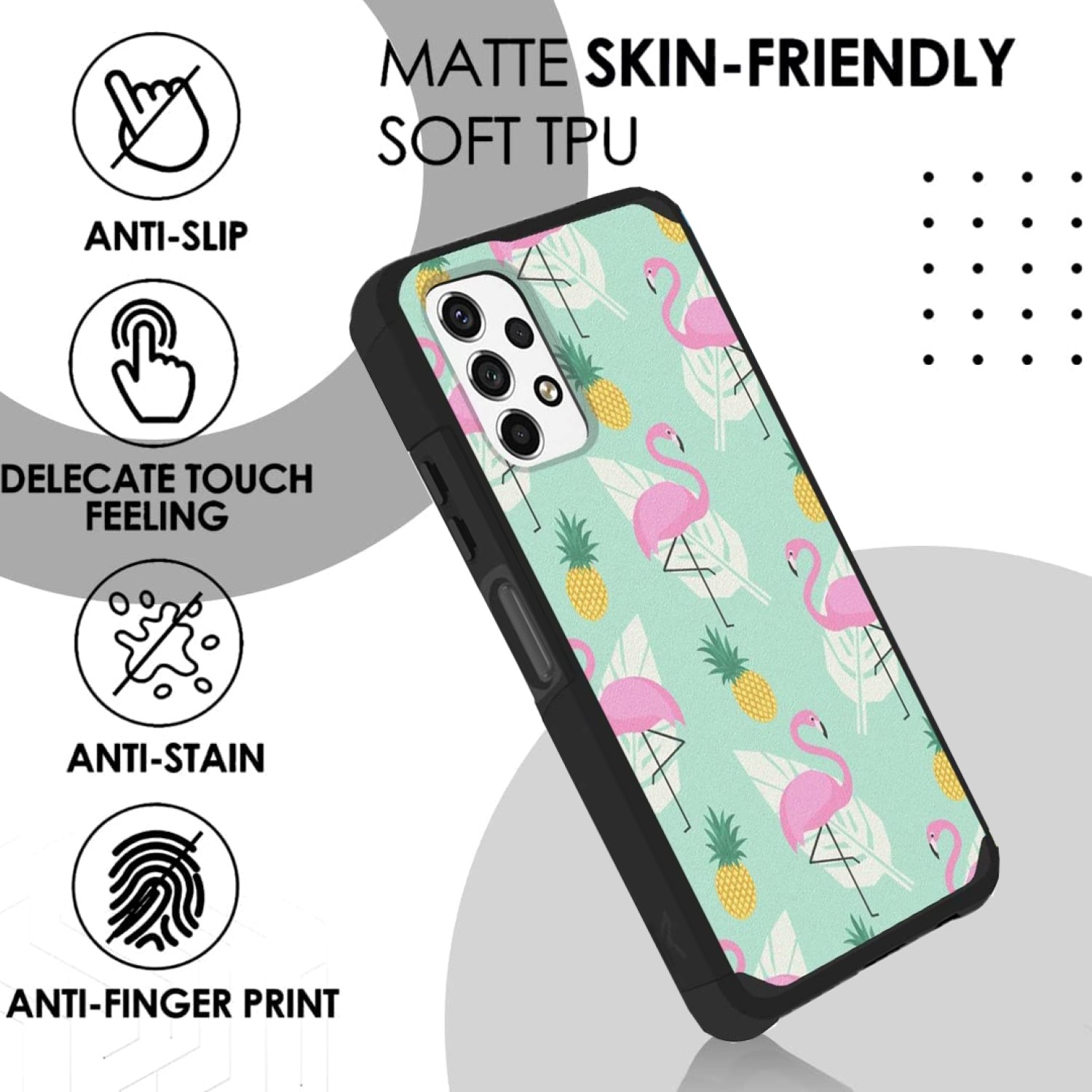 Funda protectora rígida de goma híbrida de doble capa para AT&T Propel 5G absorción de impactos - Imagen 10 de 73