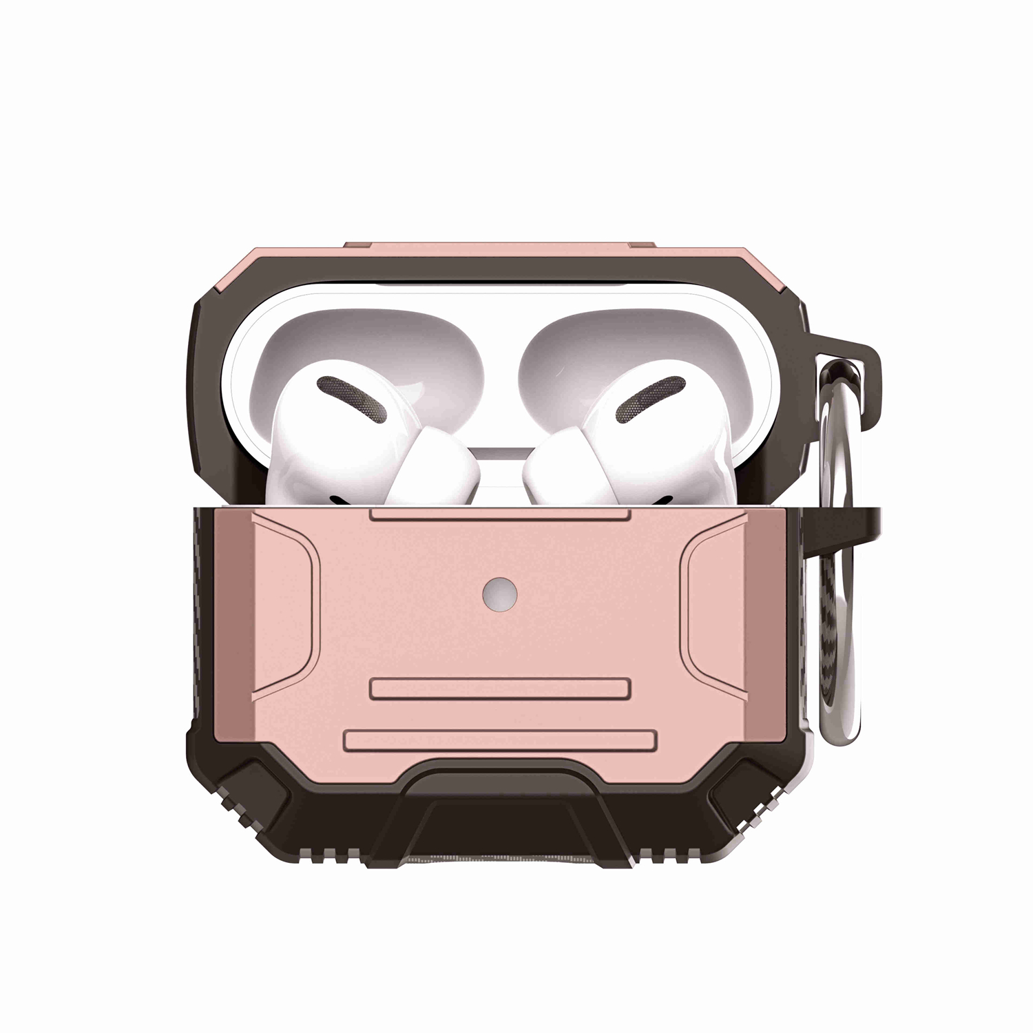 Per Apple AirPods 3 /2021 Full-Body Robusto TPU Ibrido con Gancio in Metallo Custodia Cover - Foto 26 di 38