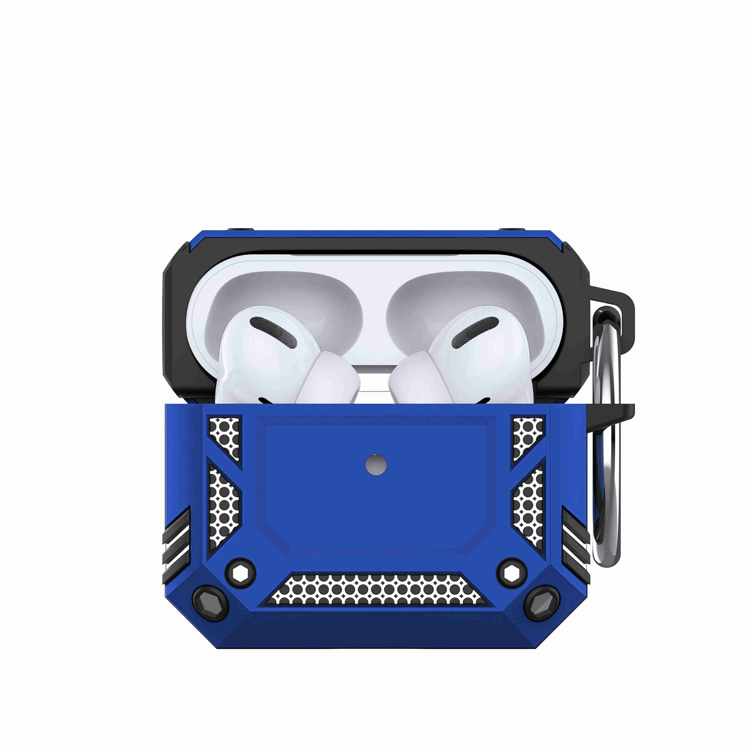 Für Apple AirPods 2 1 Shock Hybrid Karabiner & Schalter Verschluss Robuste Hülle Cover - Bild 13 von 25