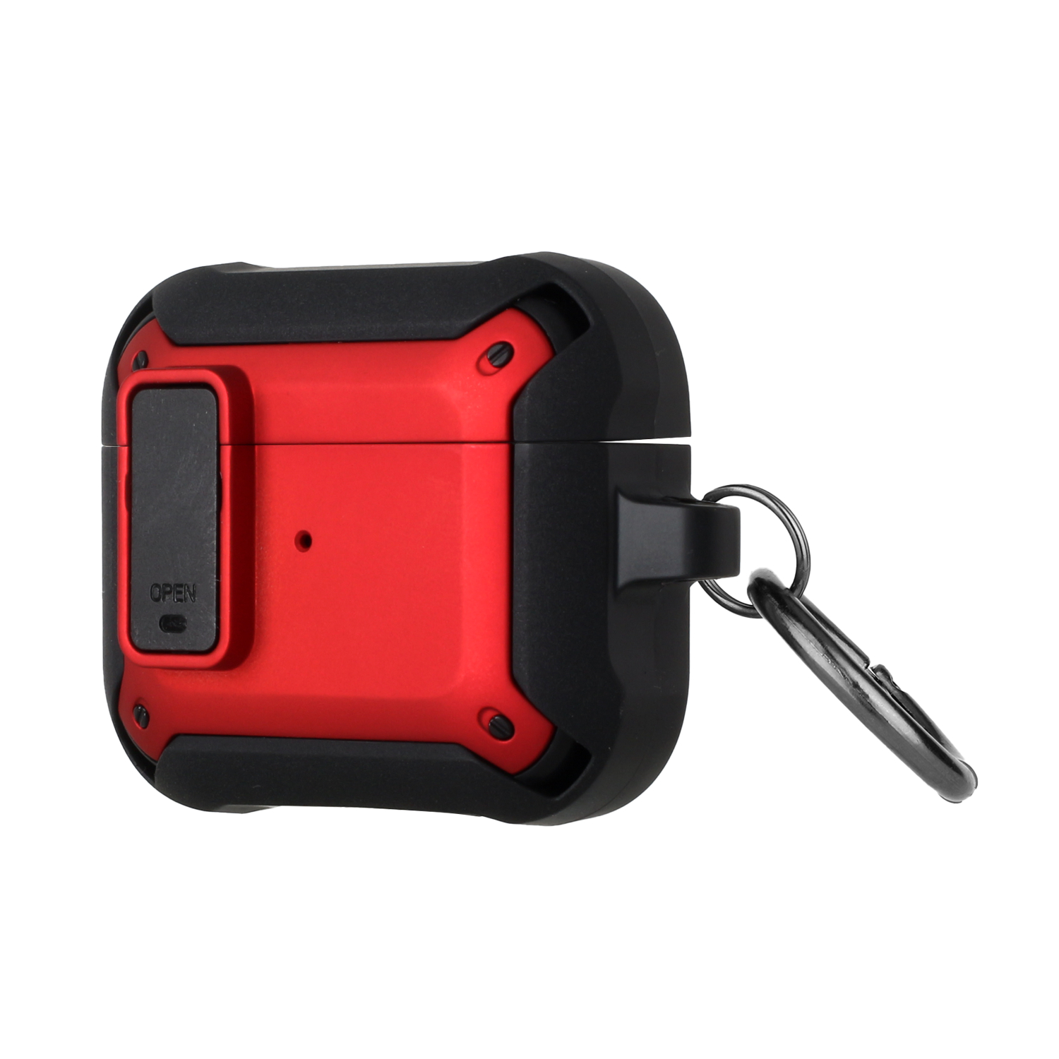 Für Apple AirPods 2 1 Shock Hybrid Karabiner & Schalter Verschluss Robuste Hülle Cover - Bild 22 von 25