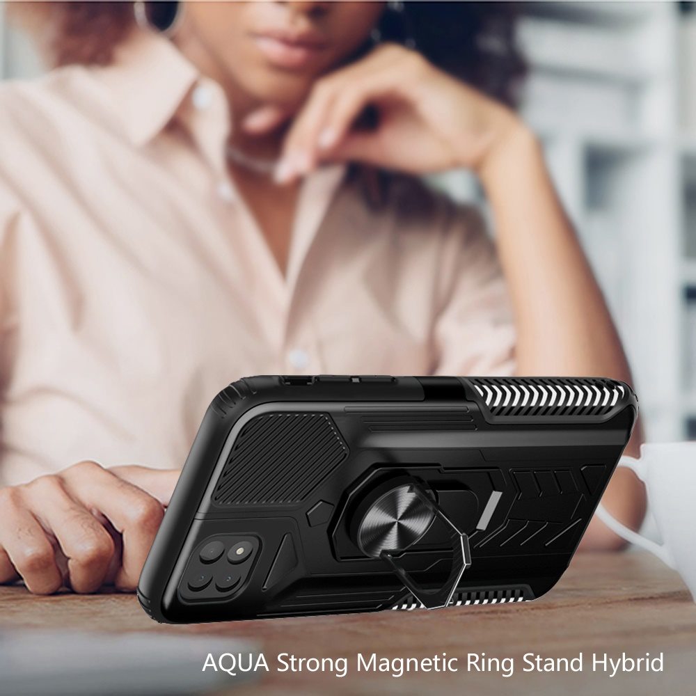 Para Boost Mobile Celero 5G híbrido resistente 2 en 1 con cubierta de soporte de anillo - Imagen 15 de 37