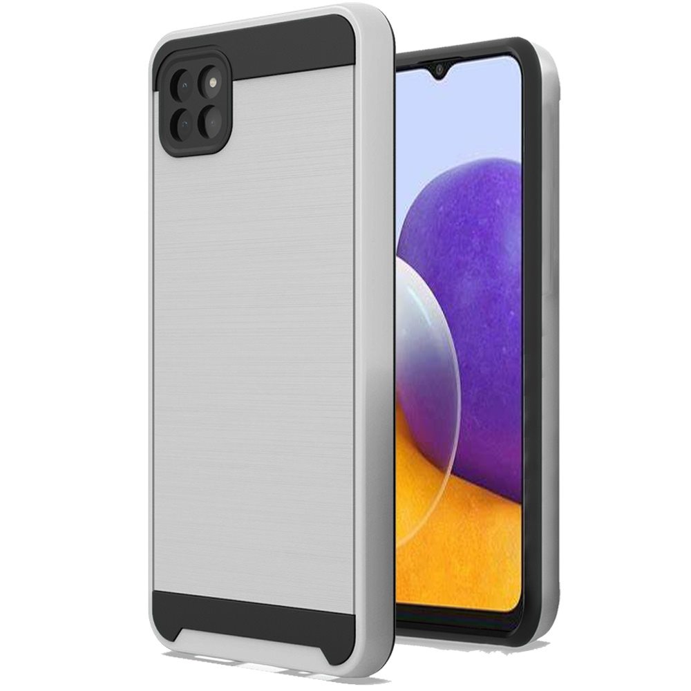 Custodia armatura doppio strato TPU spazzolato resistente ibrida per Boost Mobile Celero 5G - Foto 34 di 44