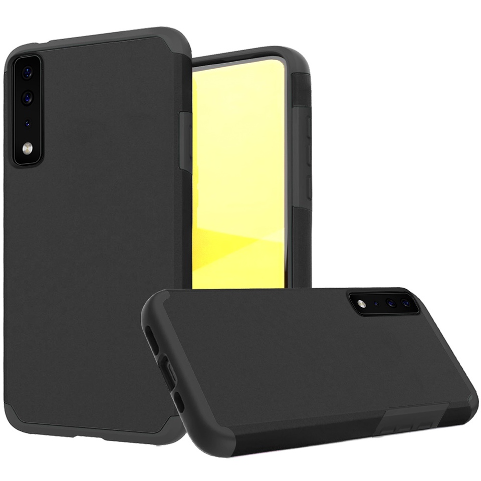 For Cricket Dream 5G Slim Shockproof Hybrid Dual Layer PC + TPU Armor Case Cover - Picture 15 of 65