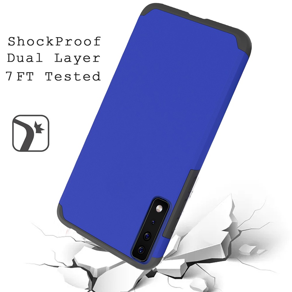 For Cricket Dream 5G Slim Shockproof Hybrid Dual Layer PC + TPU Armor Case Cover - Picture 25 of 65