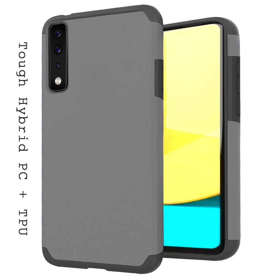 For Cricket Dream 5G Slim Shockproof Hybrid Dual Layer PC + TPU Armor Case Cover - Picture 64 of 65