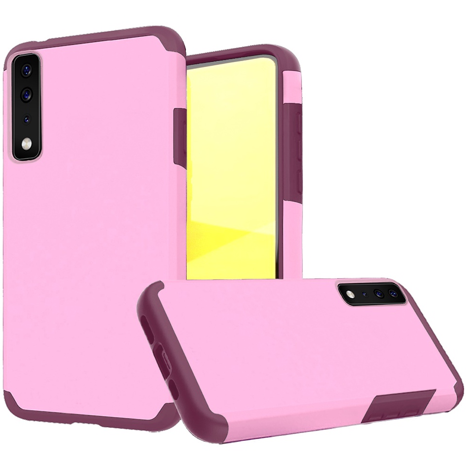 For Cricket Dream 5G Slim Shockproof Hybrid Dual Layer PC + TPU Armor Case Cover - Picture 39 of 65