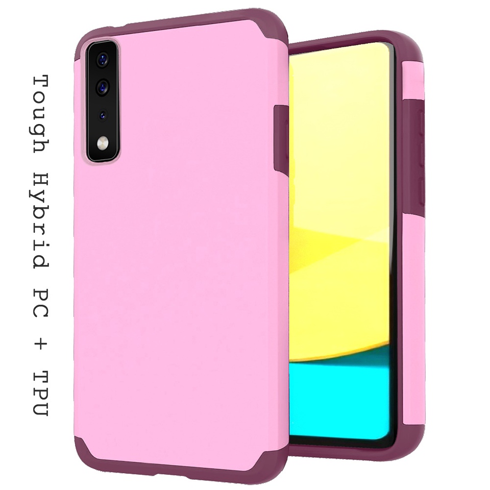 For Cricket Dream 5G Slim Shockproof Hybrid Dual Layer PC + TPU Armor Case Cover - Picture 40 of 65