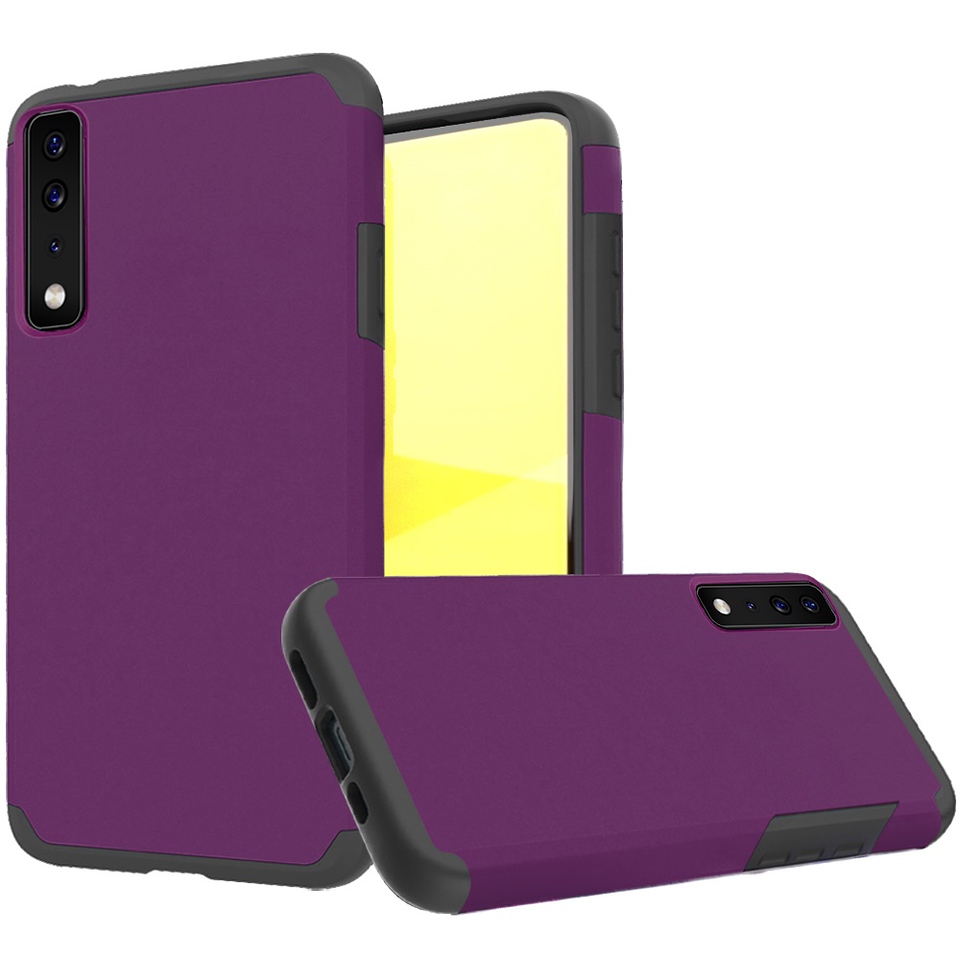 For Cricket Dream 5G Slim Shockproof Hybrid Dual Layer PC + TPU Armor Case Cover - Picture 47 of 65