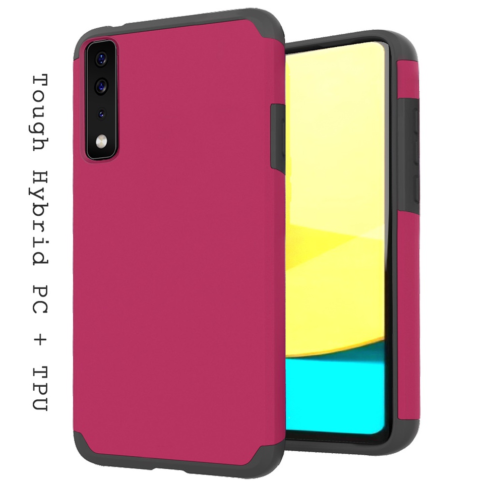 For Cricket Dream 5G Slim Shockproof Hybrid Dual Layer PC + TPU Armor Case Cover - Picture 56 of 65