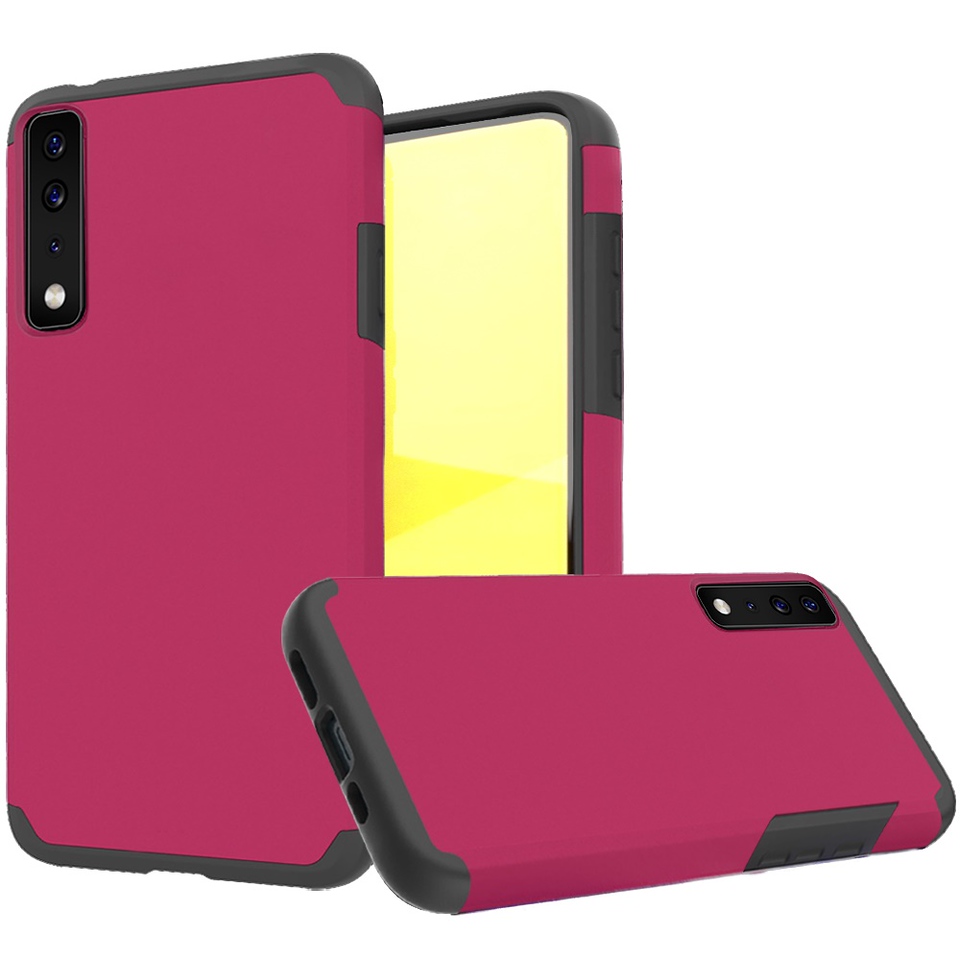 For Cricket Dream 5G Slim Shockproof Hybrid Dual Layer PC + TPU Armor Case Cover - Picture 55 of 65