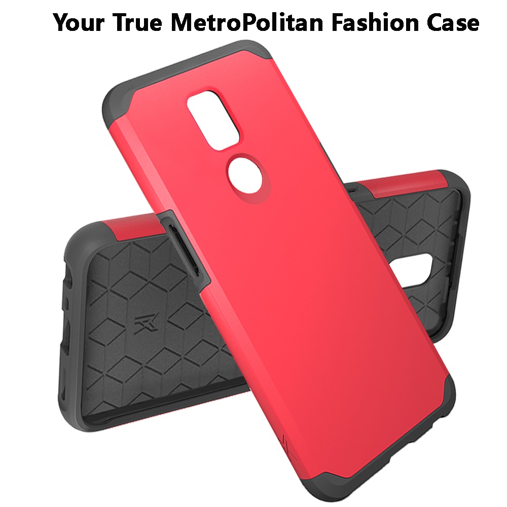 PC híbrida delgada de absorción de impactos para Cricket Icon 3 + funda protectora de goma poliuretano termoplástico - Imagen 29 de 73