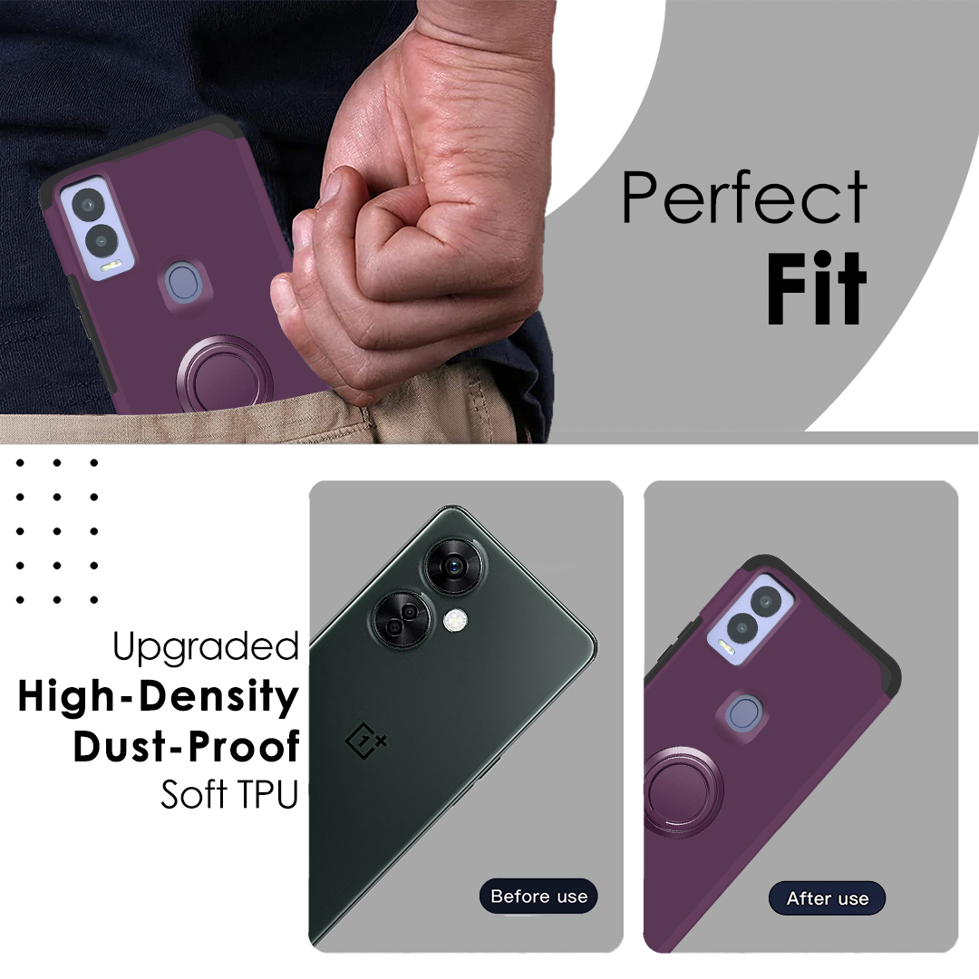 Für Cricket Icon 5 Ständer Hybrid mit eingebautem Magnetring Ständer Etui Abdeckung - Bild 6 von 56